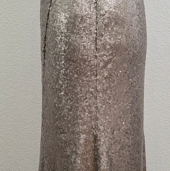 Silver sequin sweetheart formal mermaid dress, Lulu's, sz XL - Picture 7 of 12